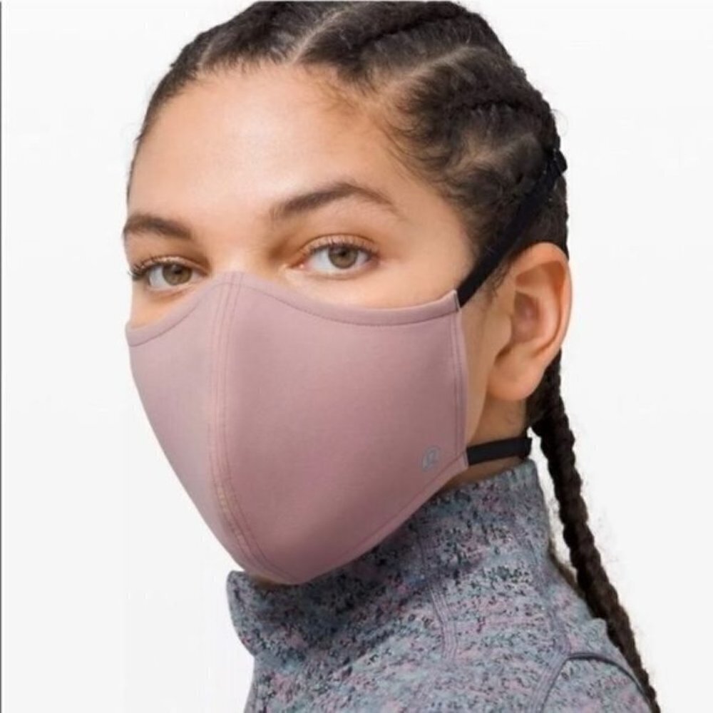NEW Lululemon Vintage‎ Mauve Double Strap Face Mask